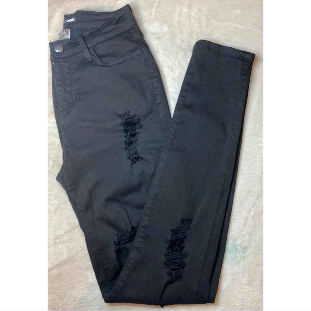 Fashion Nova “Glistening Jeans” Black